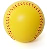 GKK 12 inch Foam Training Softballs, Yellow with Red Spray Lines 4-Pack Hitting Practice, Suitable for Girls, Practice Throwing, Safe for Soft Materials