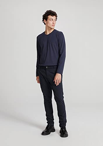 Camiseta Básica Masculina Manga Longa Decote V World