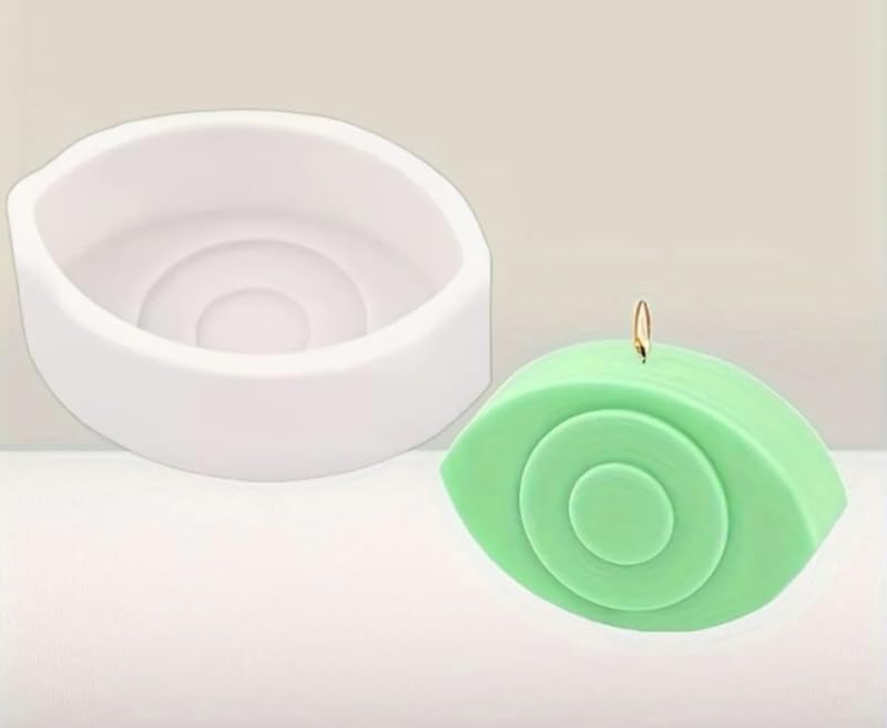 Evil Eye Silicone Candle Mould, 12.3x8.7cm Mold for Candle Making, DIY Soap and Resin Craft-image-45
