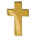 Chaplain Gold Finish Cross Hat or Lapel Pin 1 Inch D24