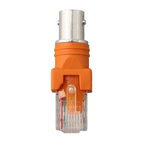 Adaptateur coupleur coaxial RF femelle vers RJ45 mâle avec connecteur BNC pour compatibilité réseau et communication
