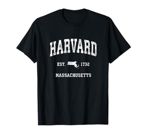 Design sportif vintage de Harvard Massachusetts MA T-Shirt