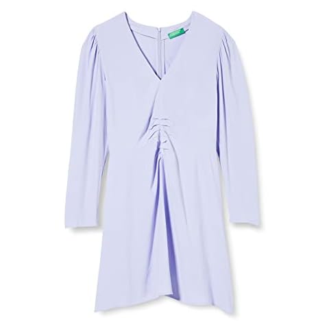 United Colors of Benetton Lilac Dress with Pleat Cover