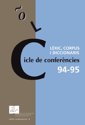 Cicle de conferències 94-95 (IULA (UPF)) (Catalan Edition)