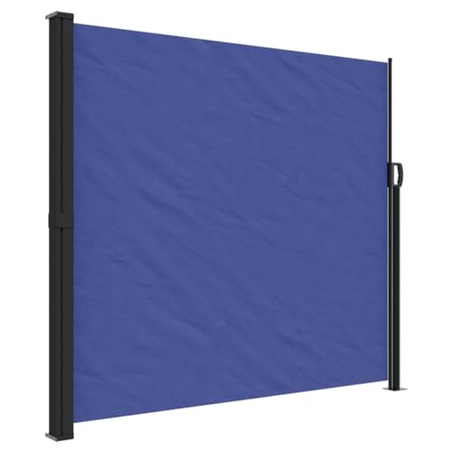 vidaXL Tenda da Sole Laterale Retrattile Blu 180x600 cm