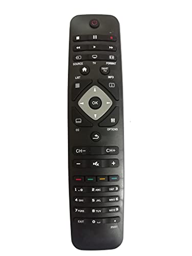 Image of LipiWorld PH51 LCD LED Smart Universal Remote Control (Suitable for Philips Led Tv Old Exactly Same Will Only Work) Compatible for Philips Tv Remote