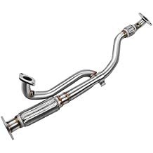 JY PERFORMANCE T304 Stainless Steel Exhaust Flex Y Pipe compatible with 2009-2017 Enclave Traverse Acadia Outlook 2PCS Design