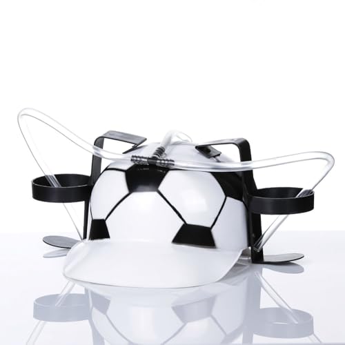 Casque de bière de football et porte-canette original pour supporters