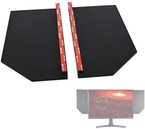 Bouclier lumineux universel pour écran de 24 à 32 pouces avec pare-soleil réglable anti-reflet