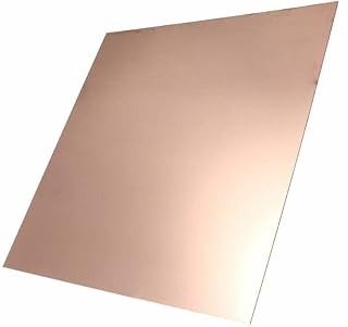 GatherTOOL 1PC 99.9% Purity Copper Metal Sheet Plate Thick 0.3mm-8mm 100mmx100mm Mechanical Behavior and Thermal Stability Copper Plate (Size : 2.5x100x100mm)