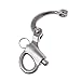 Pair of Stainless Steel 316 Fixed Snap Shackle，Quick Release Fixed Shackles with Round Ring Marine Boat Rigging Hardware (Length:96mm)