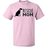 inktastic Rescue Mom Dog Adult T-Shirt Medium Pink 424fc