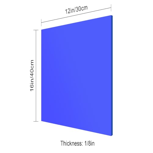 Image of 12x16 Inches Blue Mirror Acrylic Sheet - 2 Pcs Reflective Acrylic Panel for DIY Crafts, Home Decor & More (30x40 cm)