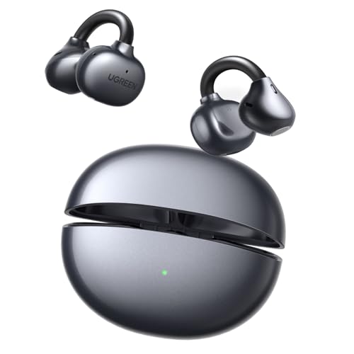 UGREEN HiTune S3 Pro Auriculares Inalámbricos Bluetooth 6.0 con Diseño Abierto Reducción del Ruido con ENC AI 4 Micrófonos Personalización de App 30H Reproducción Carga Rápida USB-C IPX5 Impermeable