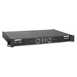 Vonyx VDA500 Stereo Power Amplifier - 500W Class D Professional PA Amplifier with 2 Channels, XLR & 6.3mm Jack Inputs, NL-4 Outputs, Rack-Mountable Audio Power Amp for DJs & Live Events