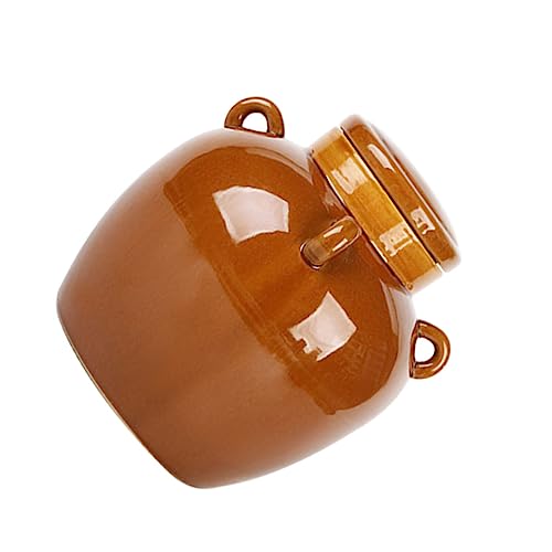 PRETYZOOM 1 Pc Bote de pepinillos botes cocina almacenaje botes almacenaje cocina contenedor de fermentación de vegetales tarro de albañil para decapado soporte de cerámica para alimentos