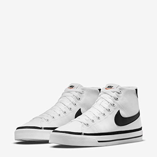 Nike Nike Women Canvas Shoes, White/Team Orange/Black, 6 US