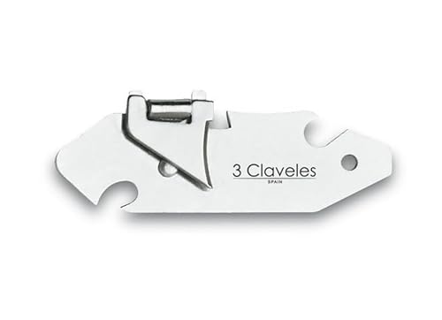 Abrelatas de Niquel 3C, diseño explorador, acero resistente, fácil manejo, ideal para abrir latas en casa o camping.