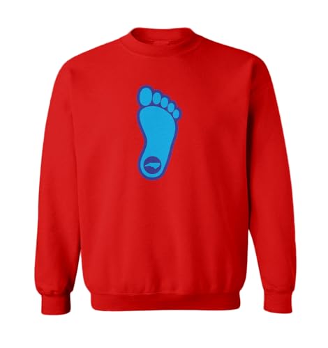 Tcombo North Carolina Sports - Foot Heel Toddler Fleece Crewneck Sweater