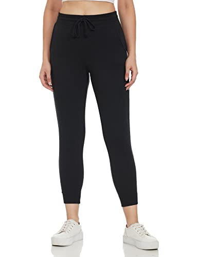 Image of Marks & Spencer Women's Cotton Solid High Rise Regular Fit Jogger