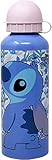  Disney Stitch Botella Reutilizable, Diseño Aluminio Resistente, Botella de Agua para Niñas, Cantimplora Stitch, Botella de Viaje, Capacidad 500 ml  Rosa