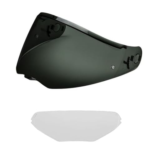 EvoParts Visiera trasparente per Nolan N100-5 N100-5 plus 90-3 + antifog incluso (Nero)
