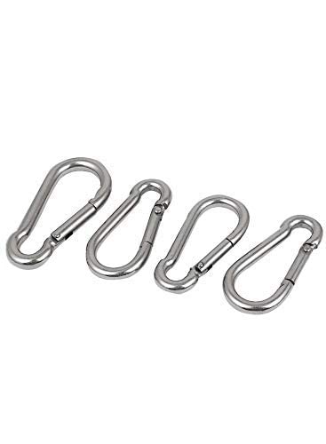 KMT Heavy Duty Ground Snap Spring Hook/Rope Wire Attachment Equipment Gym Accessories Gym Machine Spare Parts (Set of 4)