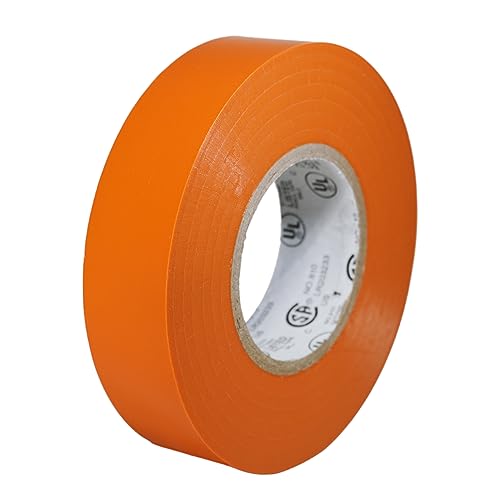 GGR Supplies T.R.U. EL-766AW Orange General Purpose Electrical Tape 3/4