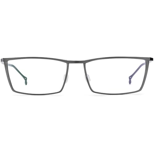 Image of FONEX Titanium Glasses Frame for Men,Square Eyewear Full Optical Eyeglasses F85641