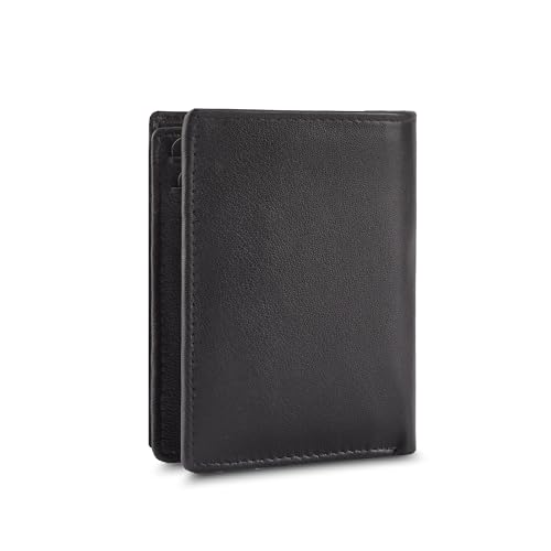 Image of TANSTITCH Slim Leather Wallet || Regular Minimalist &Thin Wallet || RFID Protected || 16 Card Slot (Coffee Brown)
