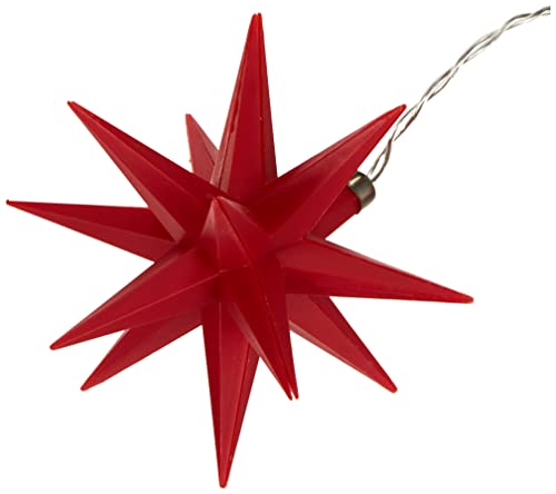 HGD CW62-1002 LED-Weihnachtsstern Warmweiß LED Rot, groß