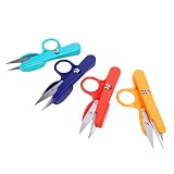 Haofy Fadenschneider 4er Pack, Kleine Garnscheren aus Edelstahl mit