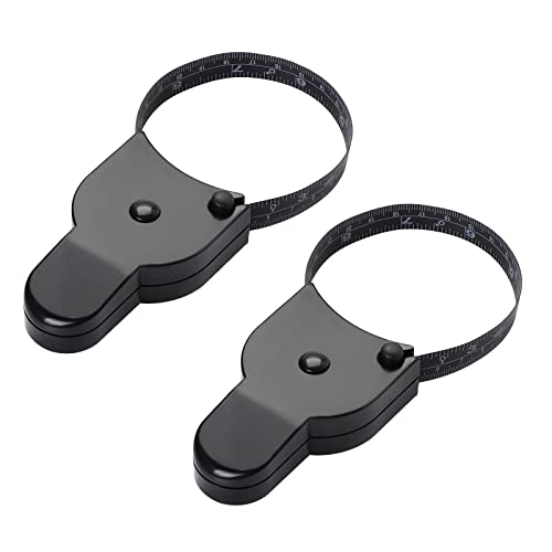 Cinta métrica retráctil de doble cara para cuerpo, cinta métrica de doble cara, cinta métrica de 60 pulgadas / 150 cm, cinta de costura suave, cinta para coser de tela, medidas corporales, color negro Cover