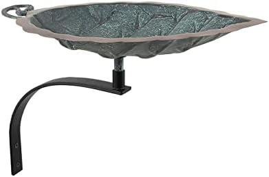 Wall Mounted Bird Baths: Which 5 Will Transform Your Garden? 7 Achla Designs Aspen Leaf Birdbath with Wall Mount Bracket