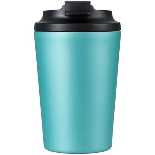 Image of Stvin 380ml Insulated Coffee Mug Travel, Stainless Steel Tumbler with Leak-Proof Lid, Reusable Thermal Cup for Hot & Cold Drinks, Car, Office, Camping & More (3rd Blue)