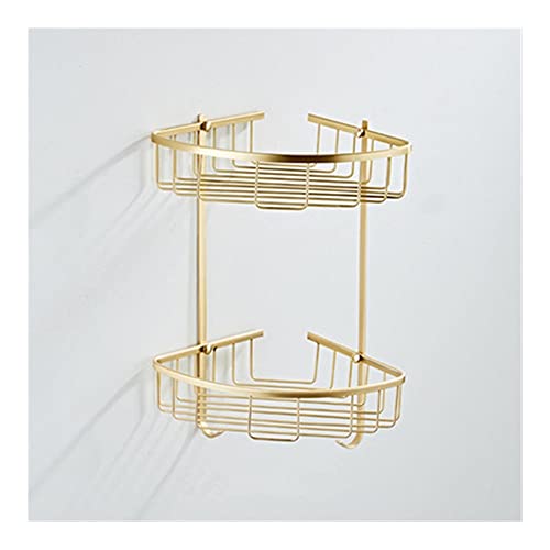 Ensemble d'accessoires de salle de bain en or brossé chic