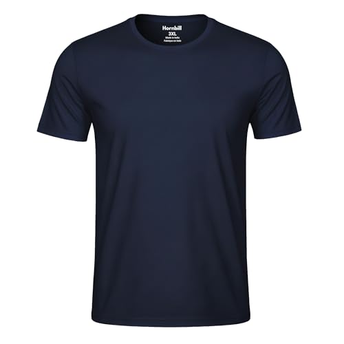 HORNBILL Men's Navy Blue T-Shirt 1 Pack, Small, 100% Cotton Crew Neck Tee - image 1