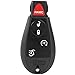 KEYALL 2 Pack 5 buttons Remote Control Car Key Fob 2008-2010 Fit for Jeep Commander 3.7L,2008-2010 Fit for Jeep Commander 4.7L M3N5WY783X,IYZC01C,68066849,68043590AC,IYZ-C01C,68066849AD