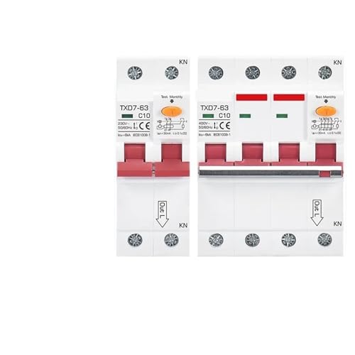 Disjoncteur différentiel 2P 3P 4P 16A 32A 63A 50A protection moteur AC 380V