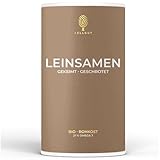 ZELLGUT© Graines de lin bio 200 g • Comme garniture ou grain complet pour la cuisson, le pain, les smoothies à muesli • 100 % brute, germée et concassée • Graines de lin pures • Sans gluten • Avec 21