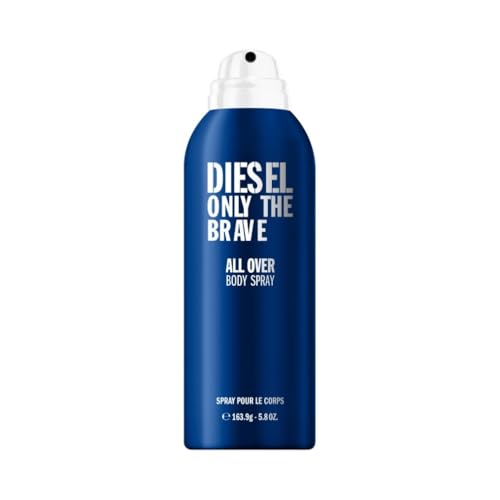 Diesel Only The Brave, Body Spray pour Homme Haute Protection, 200 ml