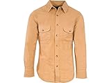 MidwayUSA Men's Chamois Long Sleeve Shirt Buckskin XL Tall