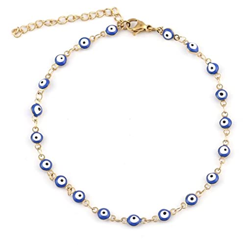 Bracelet de cheville œil turc en émail : le cadeau de bijoux symbolique pour femme
