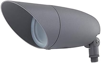 Nuvo 62/1208 One Light 12.2-Inch LED Landscape Floodlight, 12W/120V, 3000K/1240 Lumens, Light Gray