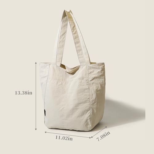 Image of Barsine Tote Bag for Women Unisex Lightweight Nylon Totes Purses and Handbags Large Casual Shoulder Hobo for Travel Gym