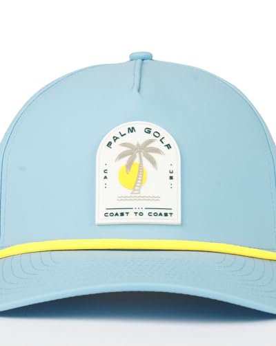 Image of Palm Golf Hat - Coast to Coast Snapback Hat, Breathable, Quick Drying, Sun and Rain Protection