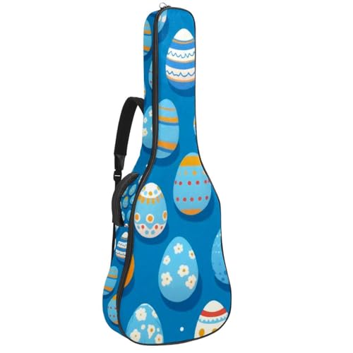 Sac pour guitare étanche aux motifs de Pâques idéal pour aller en cours de musique