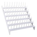 Hellery Soporte para 60 Carretes de Hilo de Coser - Organizador de Costura para Mini Costura, Acolchado, Bordado, Joyería Y Trenzado de Cabello, de Montaje en Pared, Individual