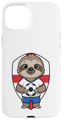 England Soccer Sloth Football Ball Sports - England Soccer Sloth Football Fan Animal Ball Sport Case for iPhone 15 Plus