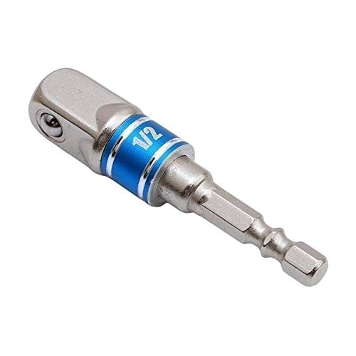 Drill Set bit 1 Pc Wrench Socket Adapter Drill Bit Hex Shank 1/2 1/4 3/8 with Steel Balls Driver Drill Impact Socket Extension Bit Adapter Drill Collet Adapter(3 in 8)